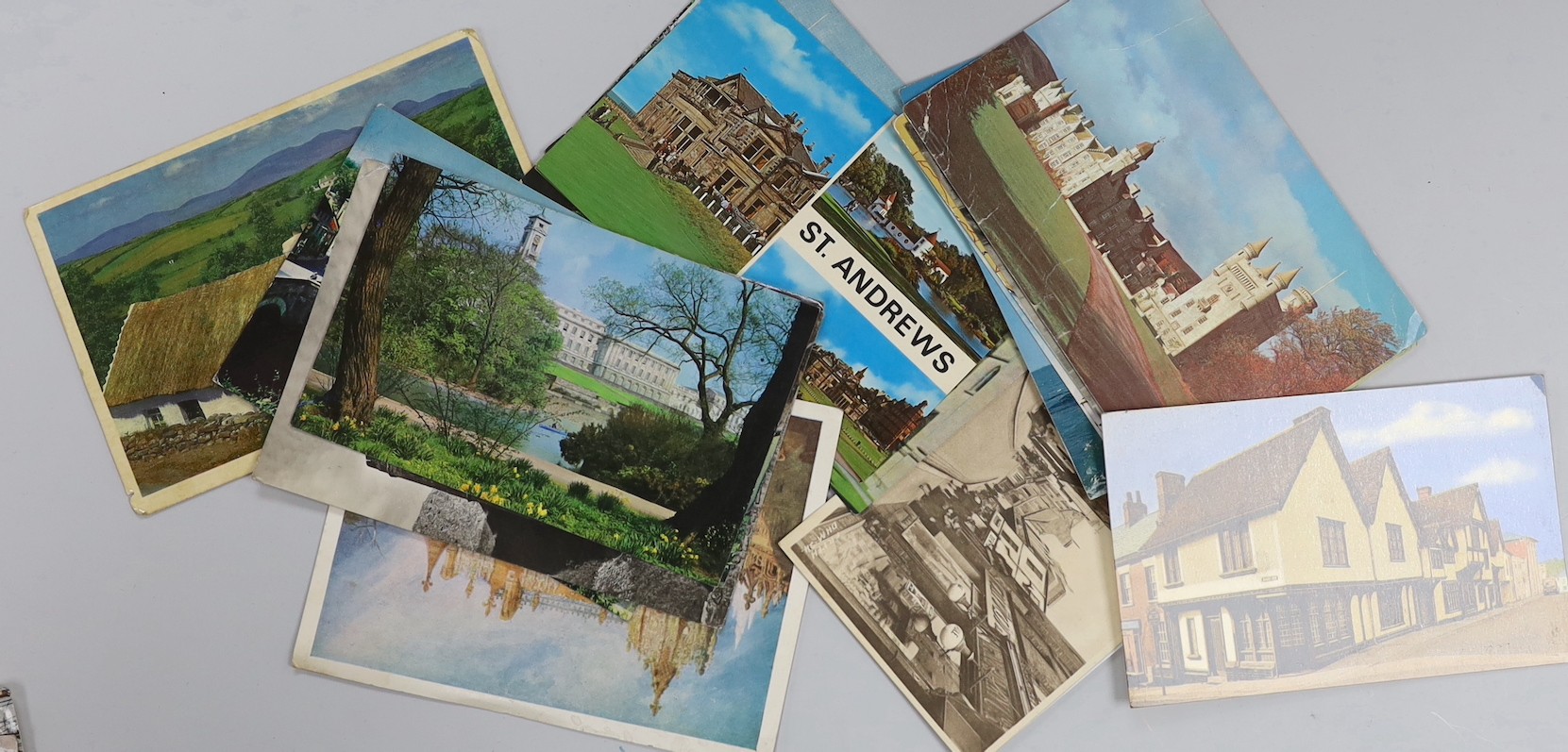 A quantity of various postcards, mostly European
